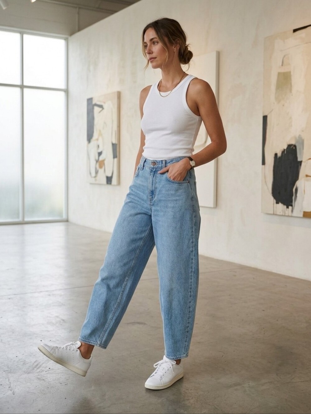 60. Demin Forum Barrel Baggy Jeans As Is*